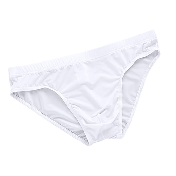 StSilkitty Mens Bikini Underwear Solid Color Low Rise Brief Underpants Lightweight Breathable Underwear
