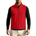 thumbnail image 1 of StSilkitty Mens Fleece Vest Sleeveless Full Zip up Waistcoat Jacket Fall Winter Warm Casual Vest with Pockets, 1 of 9