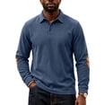 thumbnail image 1 of StSilkitty Mens Golf Sweatshirt Color Block Long Sleeve Collared Button Sweatshirts Lightweight Casual Pullover Tops, 1 of 7