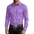 thumbnail image 1 of StSilkitty Mens Long Sleeve Shirts Solid Color Button down Collared Shirt with Pocket Lightweight Soft Casual Tops, 1 of 8