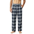 thumbnail image 1 of StSilkitty Mens Pajama Pants Plaid Elastic Waist Drawstring Lounge Pants Lightweight Sleepwear Trousers with Pockets, 1 of 6