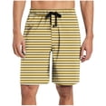 thumbnail image 1 of StSilkitty Mens Striped Pajama Shorts Summer Casual Drawstring Sleepwear Shorts Soft Breathable Pj Shorts, 1 of 6