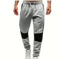 thumbnail image 1 of StSilkitty Mens Sweatpants Color Block Elastic Waist Drawstring Jogger Pants with Pockets Running Athletic Trousers, 1 of 6