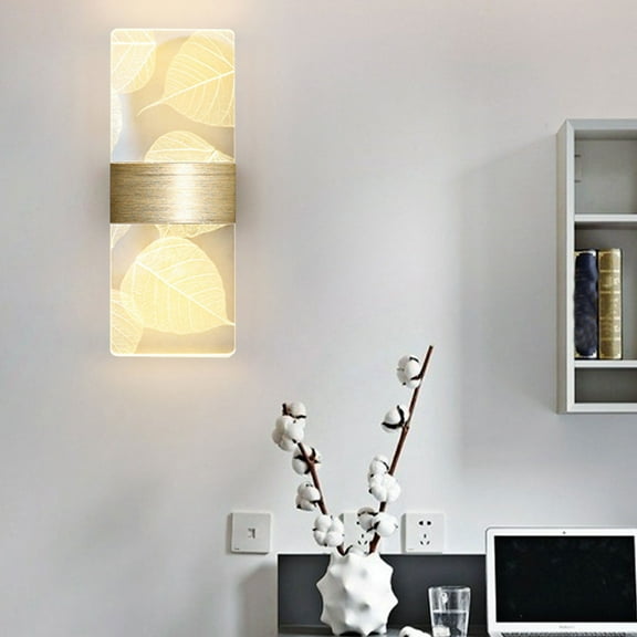 StSilkitty Modern LED Wall Light for Living Room,Bedroom,Bathroom,Corridor,Bedside,Indoor Acrylic Wall Sconce with Warm Light,Energy Efficient and Eye Protection