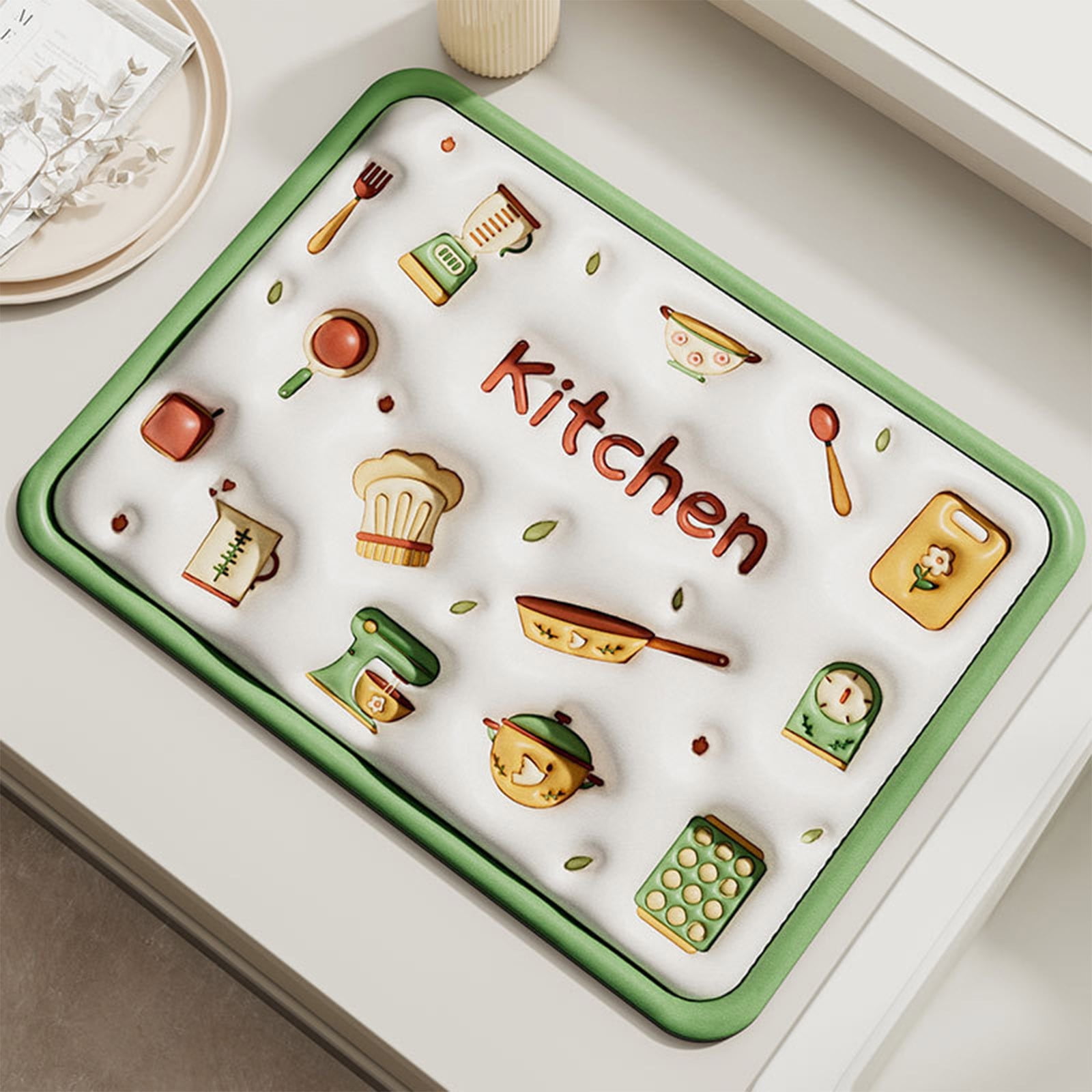 Pvc Drying Mat StSilkitty Multifunctional PVC Drying Mat for Kitchen Counters,Sink ...