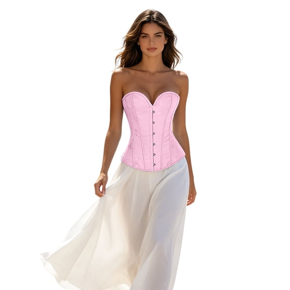StSilkitty Off the Shoulder Corset for Women Lace up Overbust Bustier Lightweight Trendy Fashion Corsets Tops