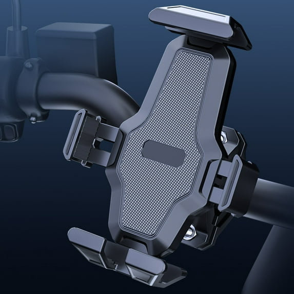 StSilkitty One Click Lock Bicycle Phone Mount Automatic Lock Phone Holder with Shock Absorption and 360° Rotation for Bikes and Motorcycles