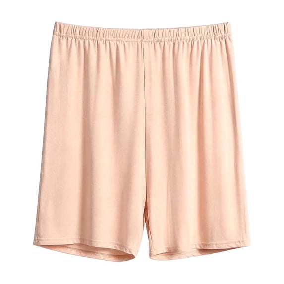 StSilkitty Pajama Shorts for Women Elastic Waist Lounge Sleepwear Shorts Solid Color Lightweight Comfy Sleepwear Shorts