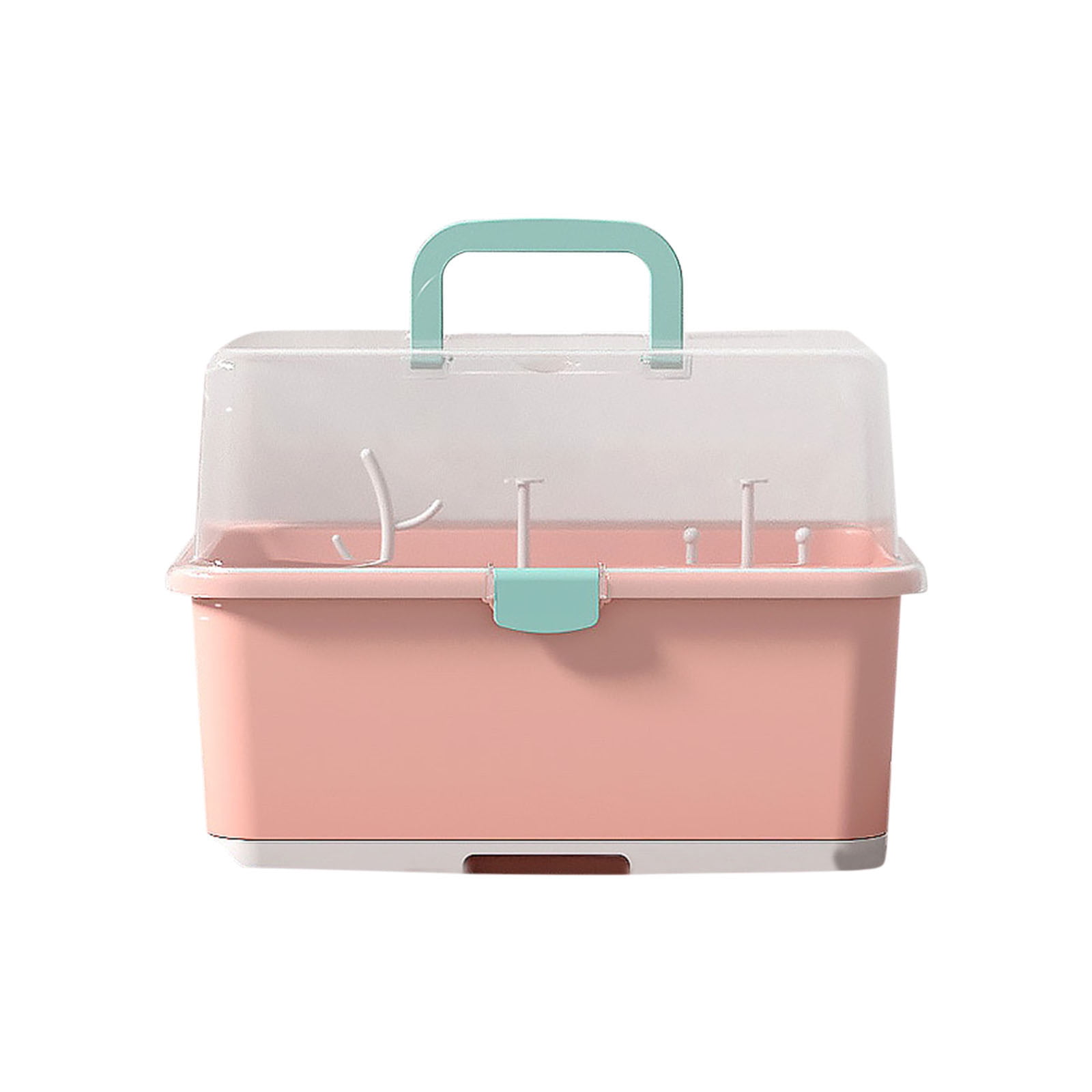 StSilkitty Portable Large Capacity Tableware Storage Box with Built in ...
