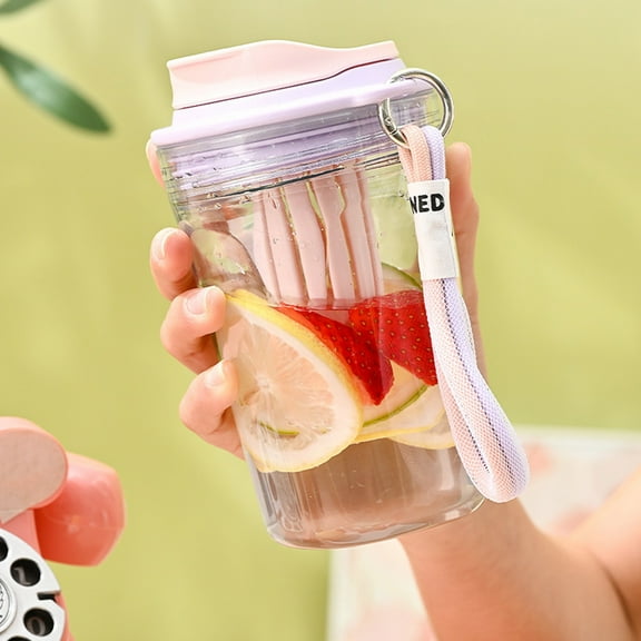 StSilkitty Portable Leak Proof Water Bottle with Built In Filter and Ergonomic Handle for Easy Travel and Outdoor Sports,Suit for Tea and Fruit Infusions,Stable and Easy to Clean