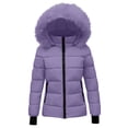 thumbnail image 1 of StSilkitty Puffer Jacket for Boys Girls Zip up Long Sleeve Quilted Hooded Jacket Coat with Pockets Winter Warm Coat, 1 of 4