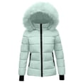 thumbnail image 1 of StSilkitty Puffer Jacket for Boys Girls Zip up Long Sleeve Quilted Hooded Jacket Coat with Pockets Winter Warm Coat, 1 of 4