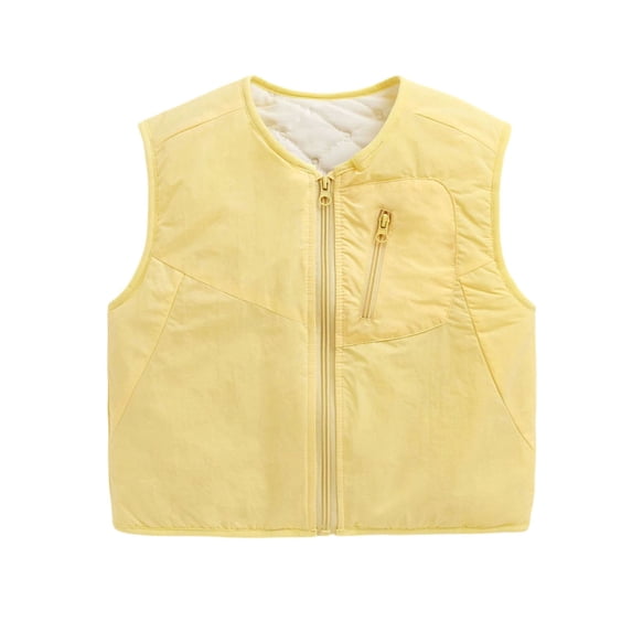 StSilkitty Puffer Vest for Boys Girls Zip up Crewneck Sleeveless Jacket Vests with Pocket Fall Winter Warm Outerwear