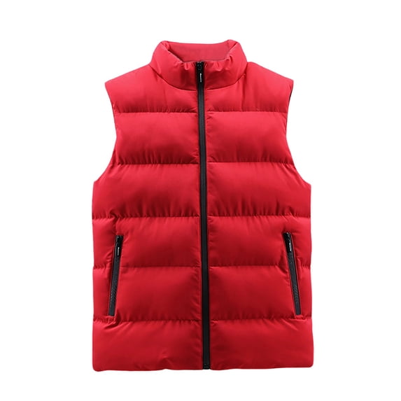 StSilkitty Puffer Vest for Men Zip up Sleeveless Stand Collar Quilted Vest Jacket Fall Winter Warm Padded Outerwear with Pockets