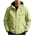 thumbnail image 1 of StSilkitty Rain Jacket for Men Windbreaker Waterproof Hooded Jacket Coat with Pockets Full Zip up Long Sleeve Raincoat, 1 of 9