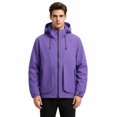 thumbnail image 1 of StSilkitty Rain Jacket for Men Windbreaker Waterproof Long Sleeve Zip up Hiking Camping Hooded Jacket Coat with Pockets, 1 of 5