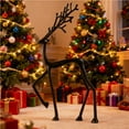 thumbnail image 1 of StSilkitty Reindeer Christmas Decor,Elegant Indoor Holiday Decor,Ideal for Mantel Living Room Bedroom Office,Christmas Gift,Black, 1 of 3