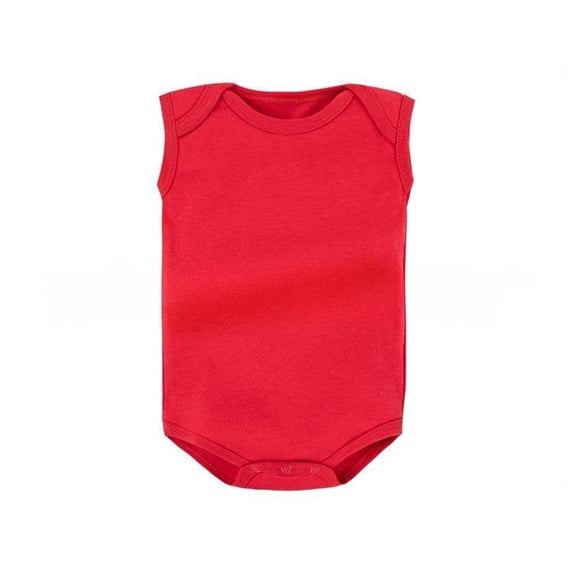 StSilkitty Romper for Boys Girls Infant Solid Color Sleeveless Crewneck Jumpsuit Lightweight Comfy Cotton Soft Bodysuit