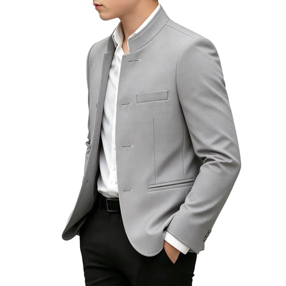 StSilkitty School Uniform Suit Blazer for Boys Girls Solid Color Long Sleeve Casual with Pocket Lightweight Soft Jacket