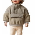 thumbnail image 1 of StSilkitty Sherpa Fleece Sweater for Toddlers Long Sleeve Stand Collar Warm Pullover Sweaters Winter Outerwear Coat, 1 of 6