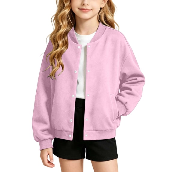 StSilkitty Shirt Jacket for Boys Girls Long Sleeve Button down Fleece Shacket Lightweight Casual Warm Shackets