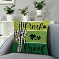 thumbnail image 1 of StSilkitty St. Patrick's Day Pillow Cover Sofa Pillow Cover Washable Pillow Cover Holiday Gift Suitable for Sofa Bedroom Office, 1 of 6