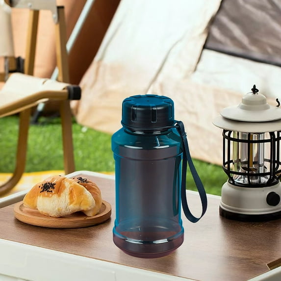 StSilkitty Stable Frosted Sports Water Bottle with Strap and Leak Proof Cap,Large 33.8oz Capacity,Dishwasher Safe for Outdoor Activities,Camping Gym Use