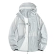 thumbnail image 1 of StSilkitty Sun Protection Jackets for Mens Solid Color Long Sleeve Workout Hooded T-Shirts Outdoor Hiking Athletic Hoodies with Pockets, 1 of 7