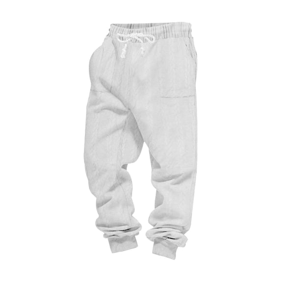 StSilkitty Sweatpants for Men Elastic Waist Drawstring Joggers Gym Athletic Running Trousers with Pockets with Pockets