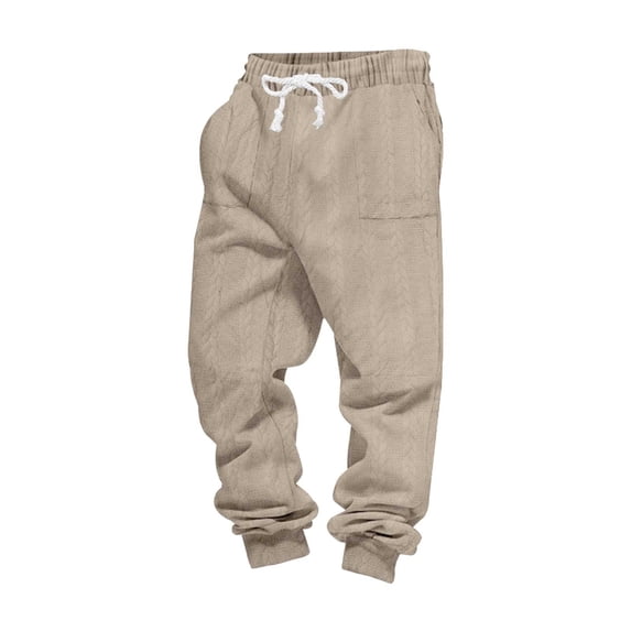 StSilkitty Sweatpants for Men Elastic Waist Drawstring Joggers Gym Athletic Running Trousers with Pockets with Pockets