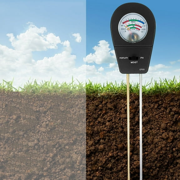 StSilkitty Three in One PH Tester Water & Light Meter for Plants Accurate Moisture Monitor for Home Garden,Vegetables,Succulents,Flowers,Greenhouse & Outdoors