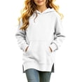 thumbnail image 1 of StSilkitty Tunic Hoodies for Boys Girls Long Sleeve Pullover Hooded Sweatshirts with Pockets Fall Casual Fashion Clothes, 1 of 7
