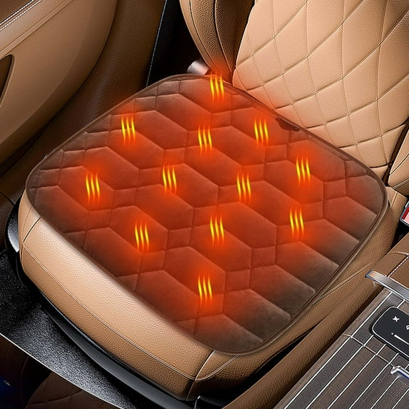 StSilkitty USB Portable Heated Car Seat Cushion with Infrared Heating,Adjustable Temperature,Massage Function Anti Slip Design for Winter Driving Comfort