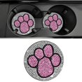 thumbnail image 1 of StSilkitty Unique Non Slip Dog Paw Print Car Cup Holder Mat Stylish and Noise Reducing Interior Accessory for Home and Office, 1 of 8