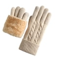 thumbnail image 1 of StSilkitty Winter Gloves for Men Women Knitted Fleece Warm Full Finger Gloves Outdoor Work Hiking Running Gloves, 1 of 3