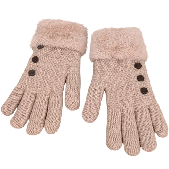 StSilkitty Winter Gloves for Women Men Cold Weather Fuzzy Warm Knit Gloves Outdoor Running Hiking Breathable Gloves