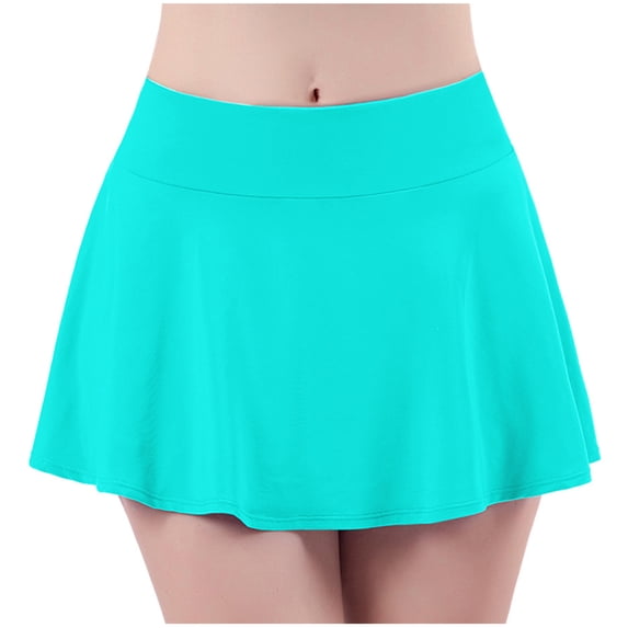 StSilkitty Women's Tennis Golf Skorts Summer Flowy Ruffle High Waist Elastic Shorts Tennis Golf Athletic Short