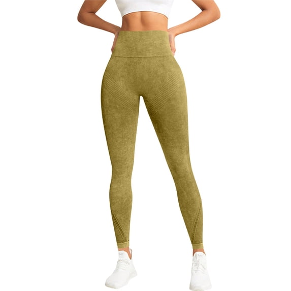 StSilkitty Women's Yoga Leggings Solid Color High Waist Stretch Athletic Pants Summer Lightweight Comfy Gym Running Trousers