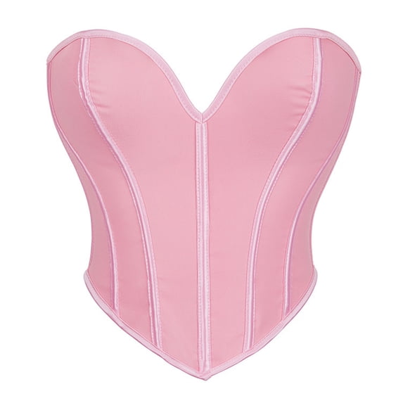 StSilkitty Womens Corset High Waisted Overbust Bustier Crop Tops Casual Fashion Going out Top Lightweight Breathable Bodyshaper