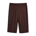 thumbnail image 1 of StSilkitty Womens Pajama Shorts Solid Color Elastic Waist Lounge Sleepwear Knee Length Shorts Lightweight Comfy Sleepwear Shorts, 1 of 6
