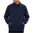 thumbnail image 1 of StSilkitty Zip up Jacket for Men Long Sleeve Stand Collar Jacket Coat Fall Lightweight Fashion Clothing with Pockets, 1 of 6