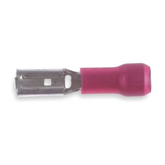 Sta-Kon Female Disconnect,Red,22 to 18 AWG,PK100 RA18-110F