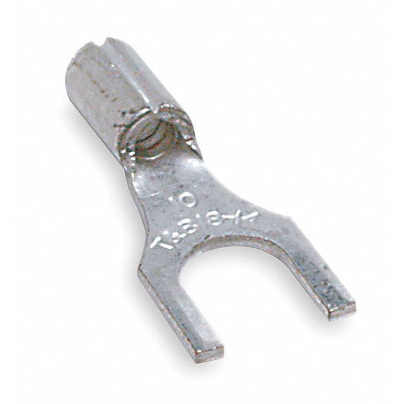 Sta-Kon Fork Terminal,Tin,Copper,Bare,PK100  B14-10F