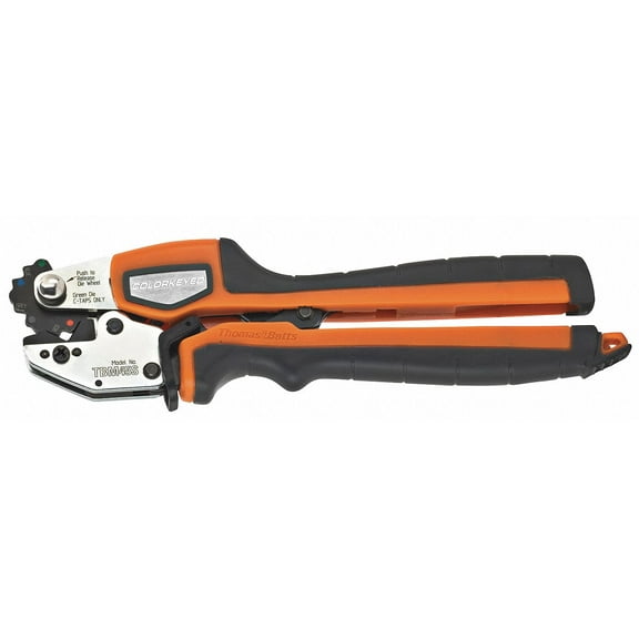 Sta-Kon Ratchet Crimper,10 to 2 AWG,10-1/2" L  TBM45S