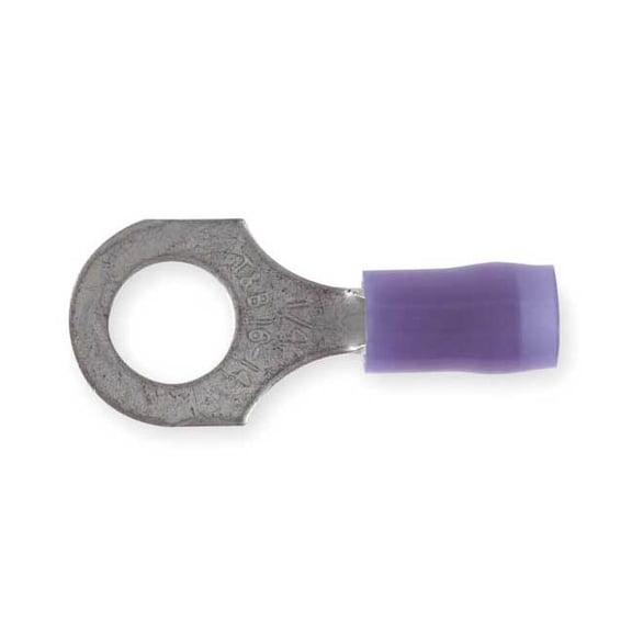 Sta-Kon Ring Terminal,Blue,18 AWG,14 AWG,PK100 RB14-14