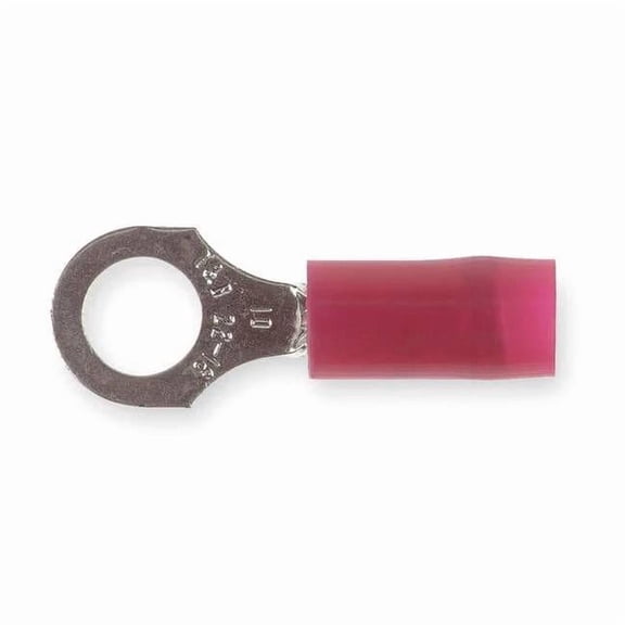 Sta-Kon Ring Terminal,Red,22 AWG,16 AWG,PK100 RA18-10