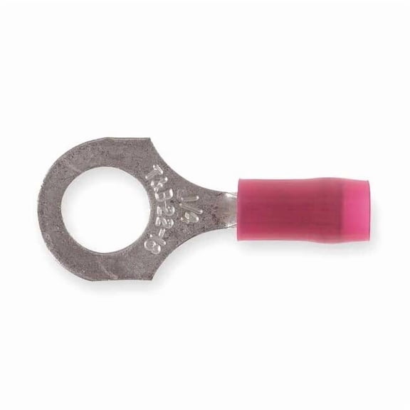 Sta-Kon Ring Terminal,Red,22 AWG,16 AWG,PK100 RA18-14