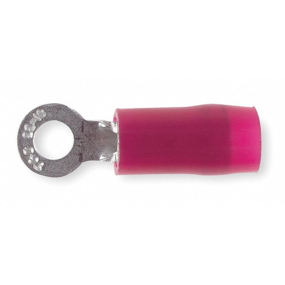 Sta-Kon Ring Terminal,Red,22 AWG,16 AWG,PK100 RA18-4