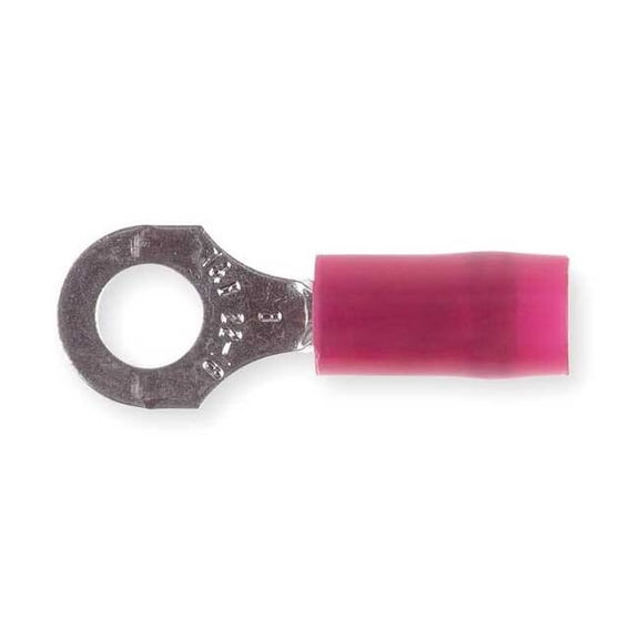 Sta-Kon Ring Terminal,Red,22 AWG,16 AWG,PK100 RA18-8