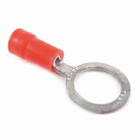 Sta-Kon Ring Terminal,Red,22 AWG,18 AWG,PK100 18RA-6